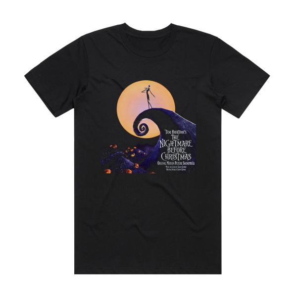 Danny Elfman Tim Burtons The Nightmare Before Christmas 1 Album Cover T-Shirt Black