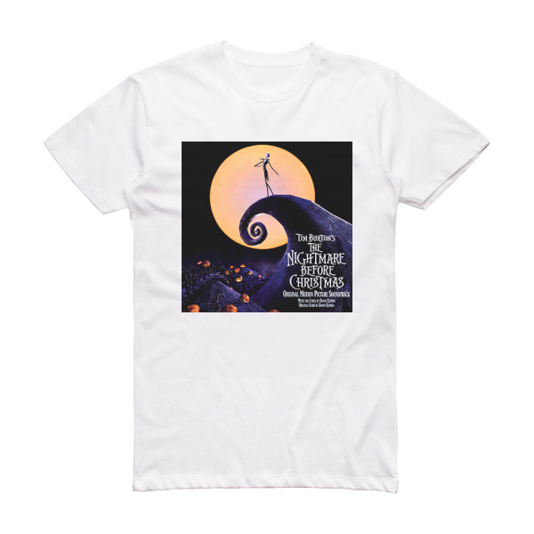 Danny Elfman Tim Burtons The Nightmare Before Christmas 1 Album Cover T-Shirt White