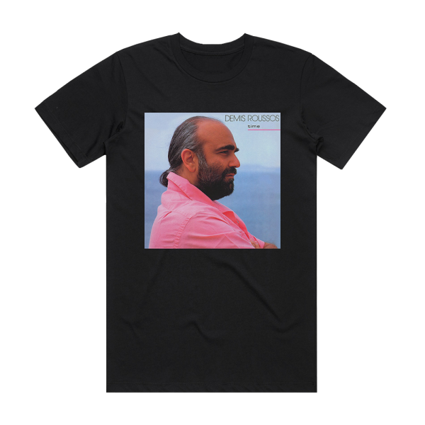 Demis Roussos Time Album Cover T-Shirt Black