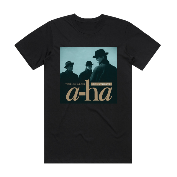 a‐ha Time And Again The Ultimate A Ha Album Cover T-Shirt Black