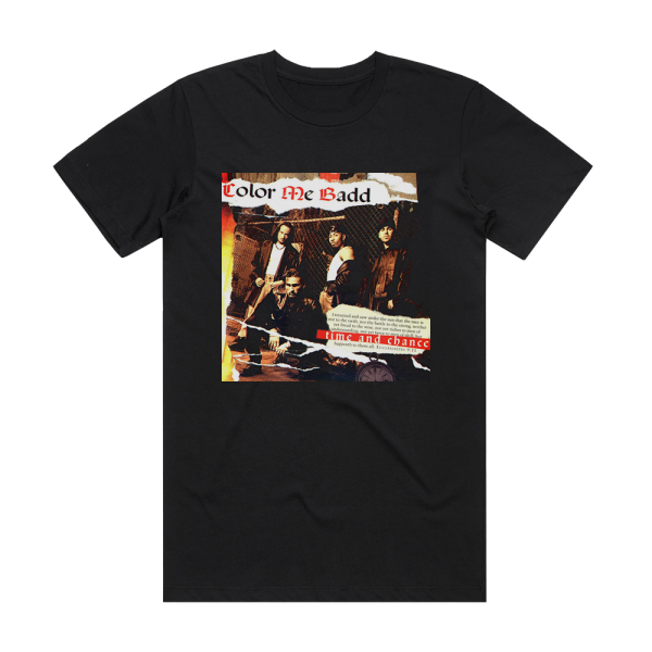 Color Me Badd Time Chance Album Cover T-Shirt Black