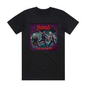 Nervosa Time Of Death Album Cover T-Shirt Black