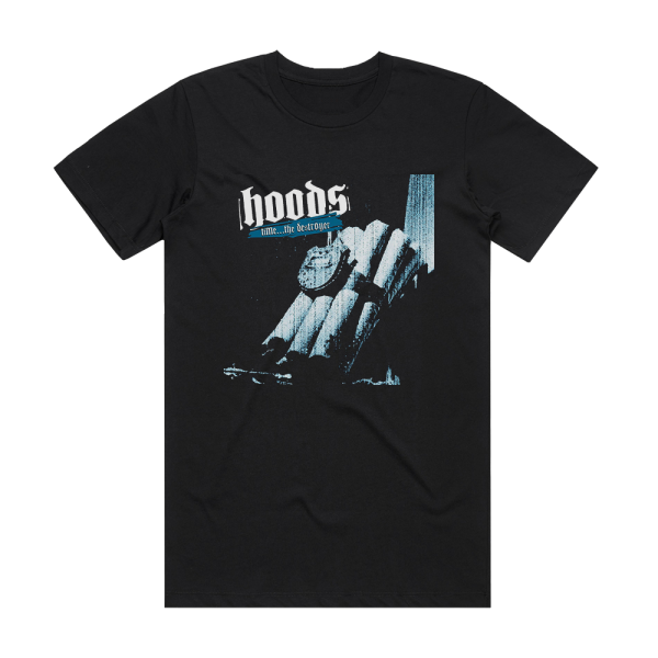 Hoods Timethe Destroyer Album Cover T-Shirt Black