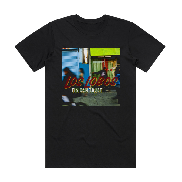 Los Lobos Tin Can Trust Album Cover T-Shirt Black