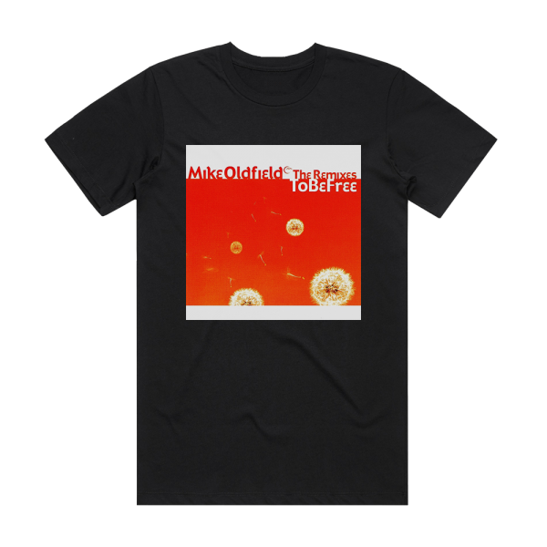 Mike Oldfield To Be Free The Remixes Album Cover T-Shirt Black