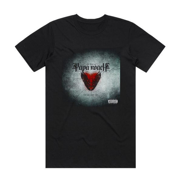 Papa Roach To Be Loved The Best Of Papa Roach 1 Album Cover T-Shirt Black