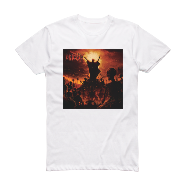 Deicide To Hell With God Album Cover T-Shirt White