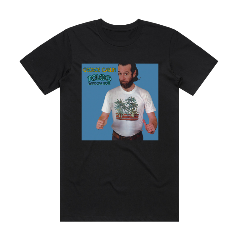 George Carlin Toledo Window Box Album Cover T-Shirt Black – ALBUM COVER ...