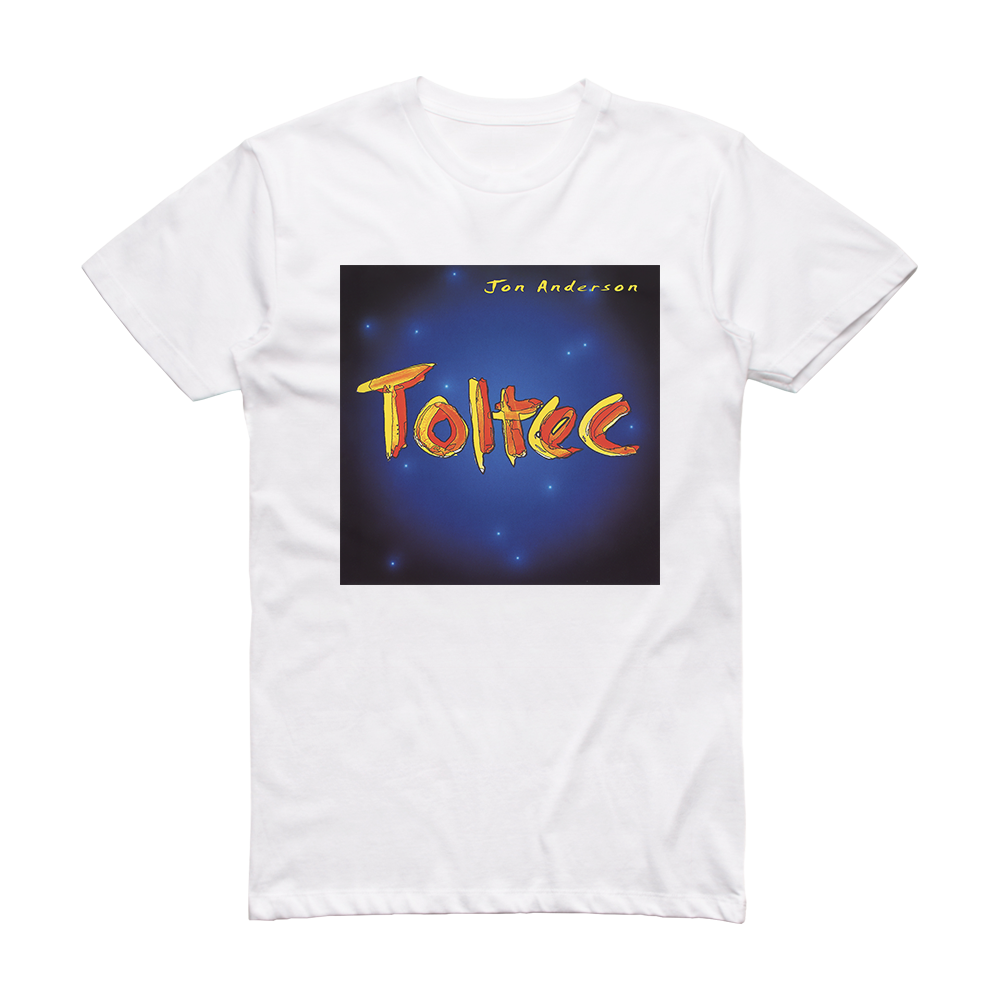 Jon Anderson Toltec Album Cover T-Shirt White