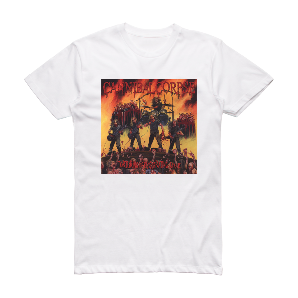 Cannibal Corpse Torturing And Eviscerating Live Album Cover T-Shirt White