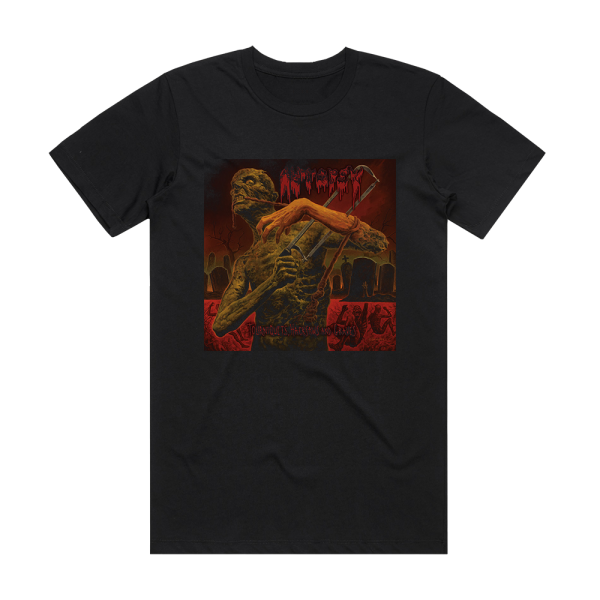 Autopsy Tourniquets Hacksaws And Graves Album Cover T-Shirt Black
