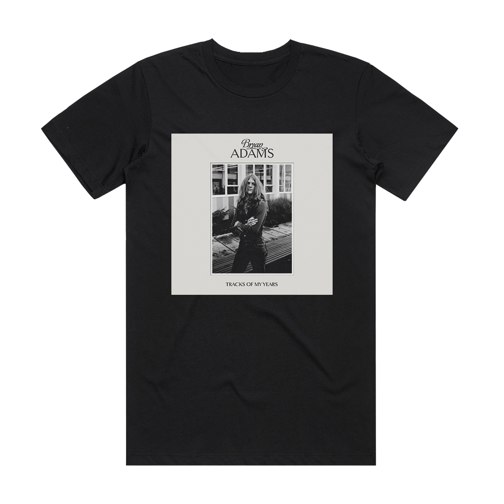 Bryan Adams Tracks Of My Years Album Cover T-Shirt Black – ALBUM COVER ...