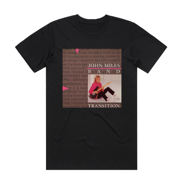 John Miles Transition Album Cover T-Shirt Black