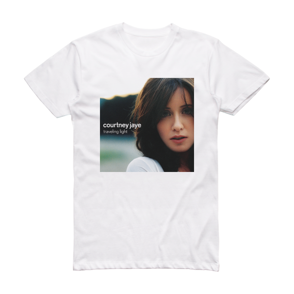 Courtney Jaye Traveling Light Album Cover T-Shirt White