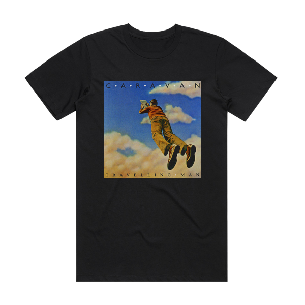 Caravan Travelling Man Album Cover T-Shirt Black