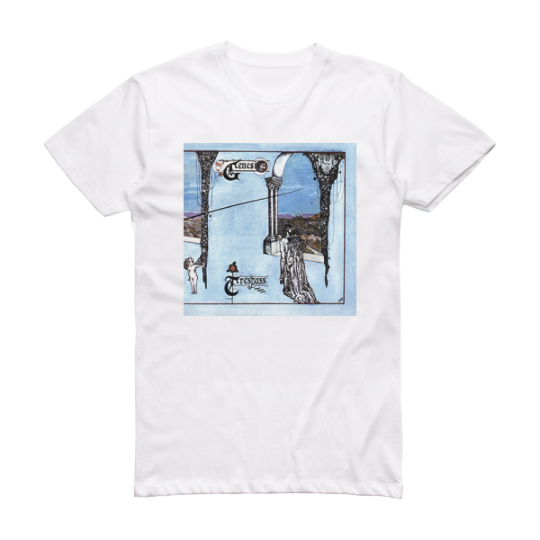 Genesis Trespass Album Cover T-Shirt White – ALBUM COVER T-SHIRTS