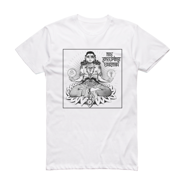 My Sleeping Karma Tri Album Cover T-Shirt White