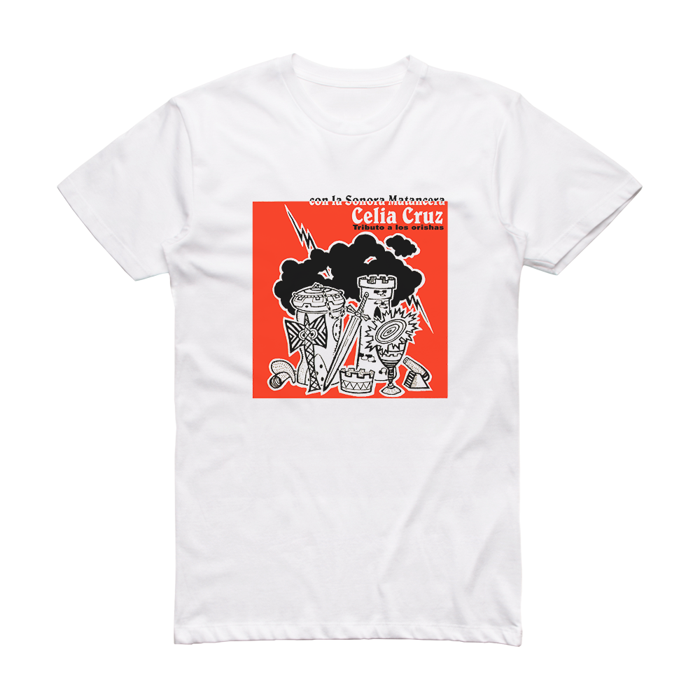 Celia Cruz Tributo A Los Orishas Album Cover T-Shirt White – ALBUM ...