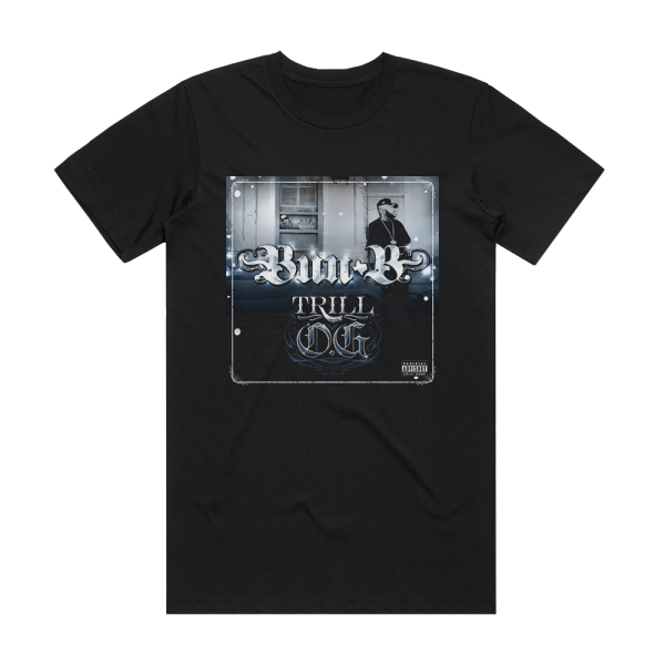 Bun B Trill Og Album Cover T-Shirt Black