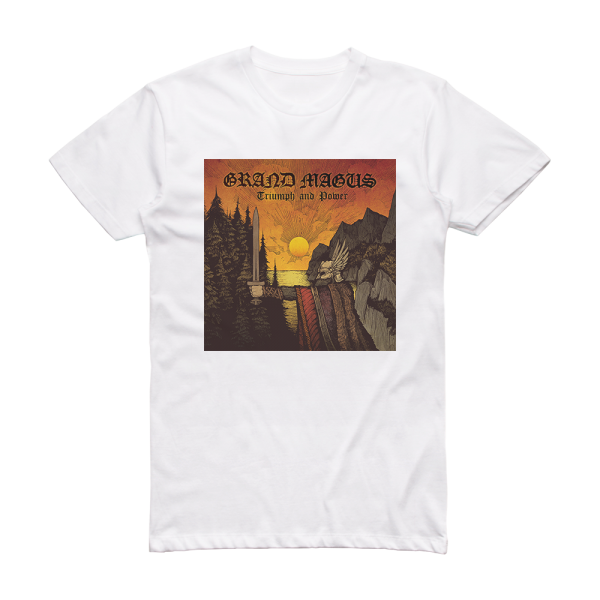 Grand Magus Triumph And Power Album Cover T-Shirt White