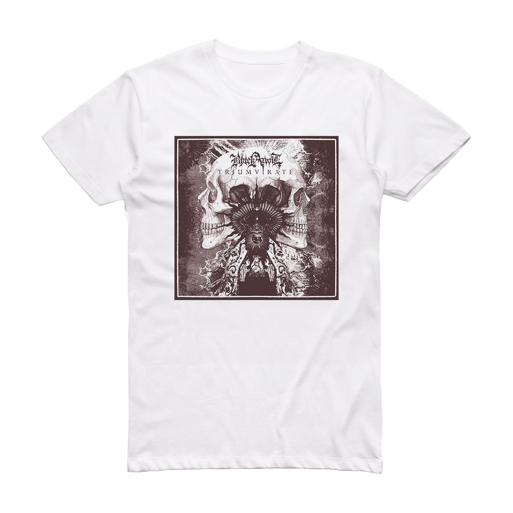 Black Anvil Triumvirate Album Cover T-Shirt White – ALBUM COVER T-SHIRTS