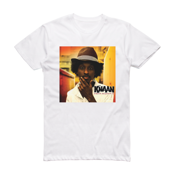 Knaan Troubadour Album Cover T-Shirt White