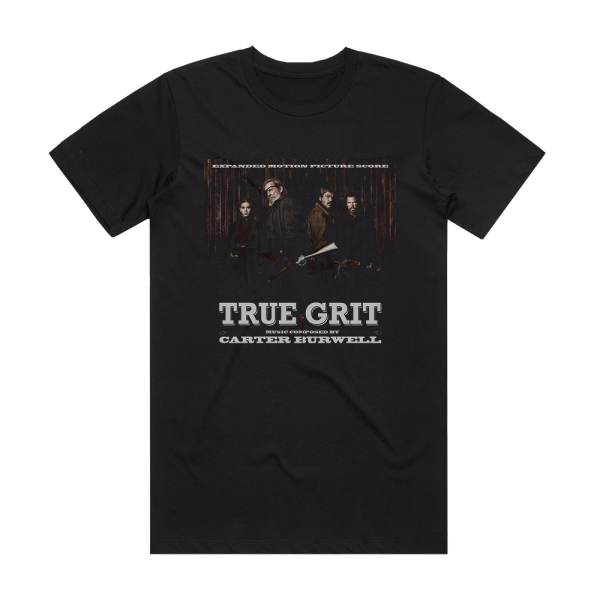 Carter Burwell True Grit Album Cover T-Shirt Black