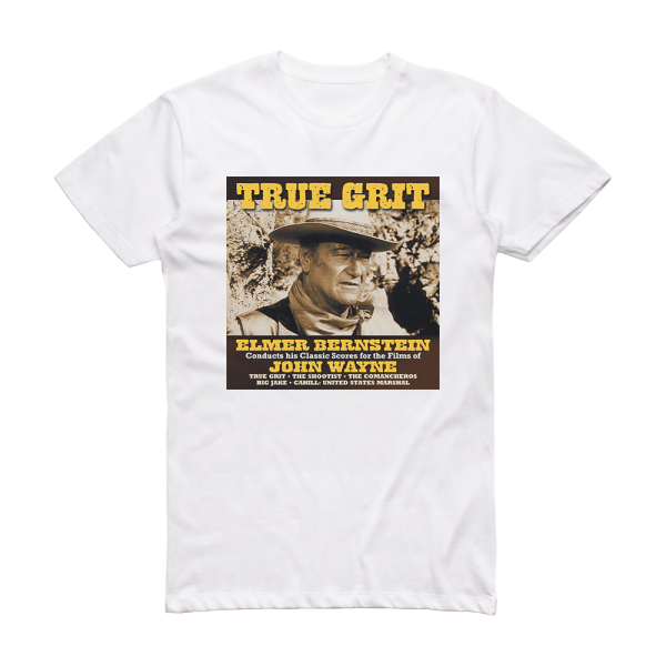 Elmer Bernstein True Grit Album Cover T-Shirt White