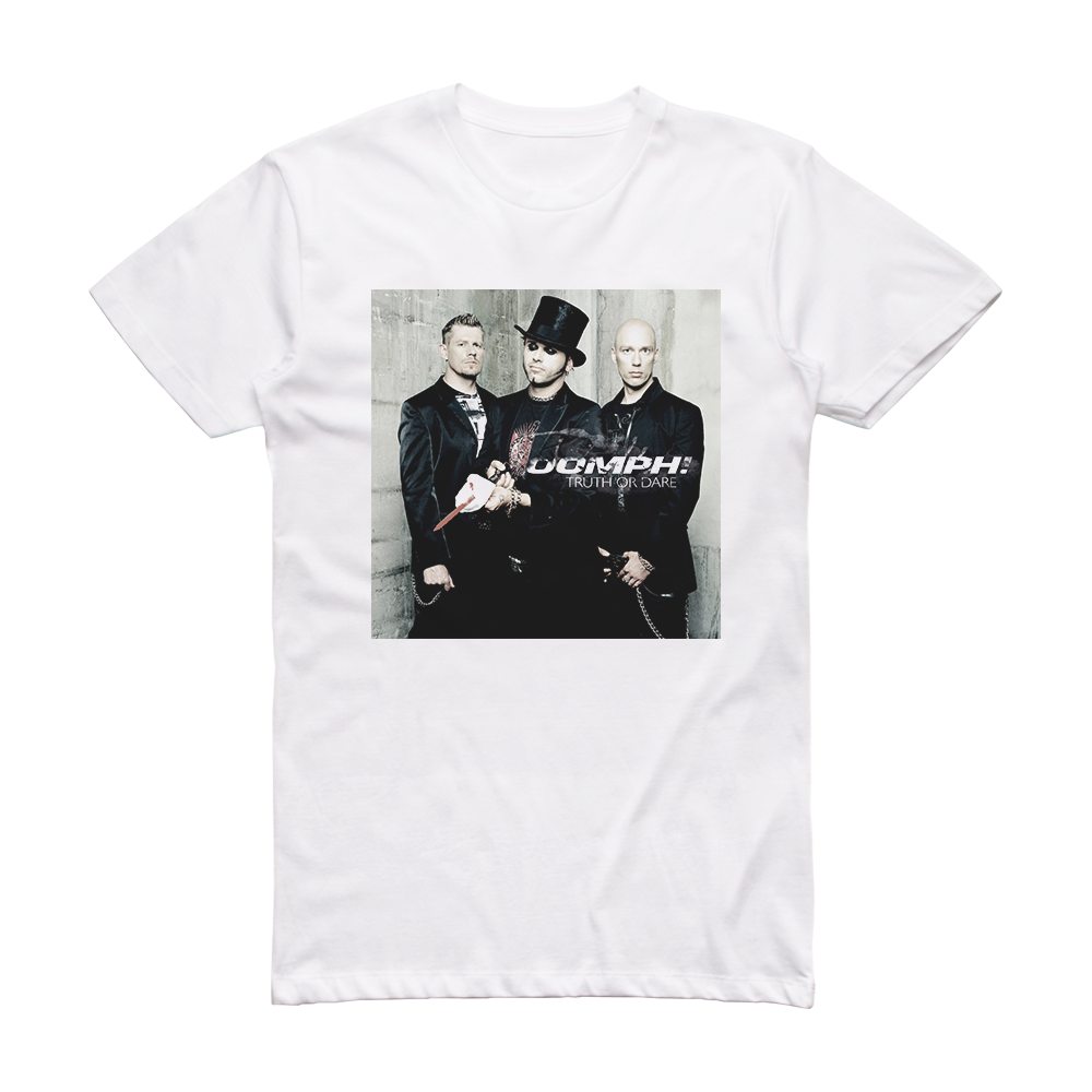 Oomph Truth Or Dare Album Cover T-Shirt White – ALBUM COVER T-SHIRTS
