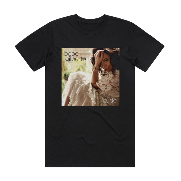 Bebel Gilberto Tudo Album Cover T-Shirt Black