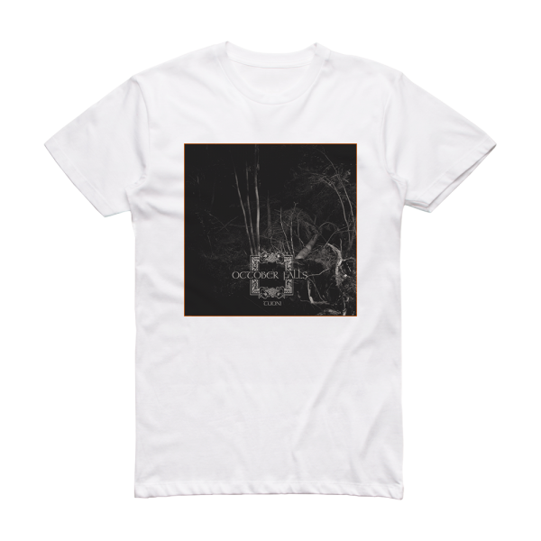 October Falls Tuoni Album Cover T-Shirt White