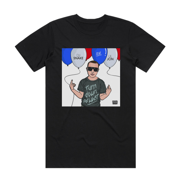 DJ Snake Turn Down For What 2 Album Cover T-Shirt Black