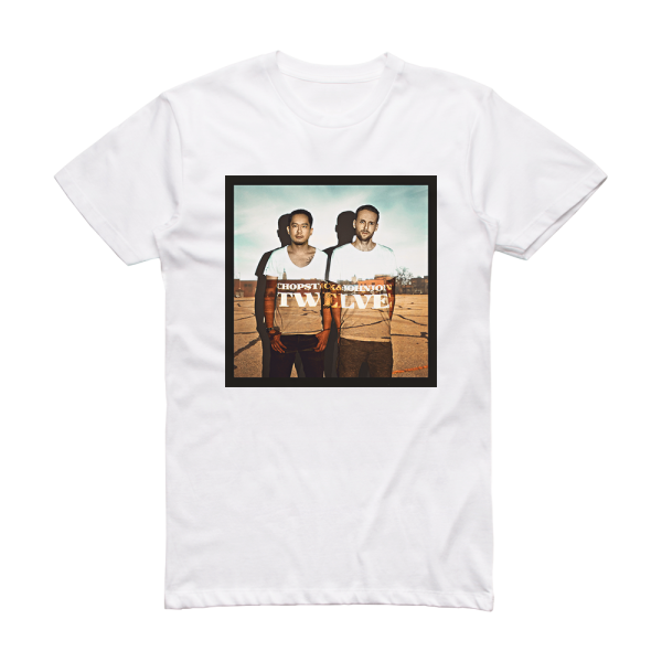 Chopstick and Johnjon Twelve Album Cover T-Shirt White