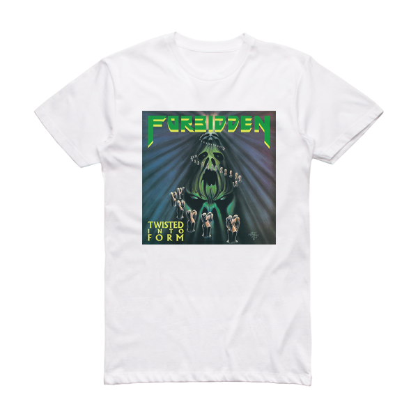 Forbidden Twisted Into Form Album Cover T-Shirt White