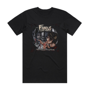 Famous Last Words Two Faced Charade Album Cover T-Shirt Black