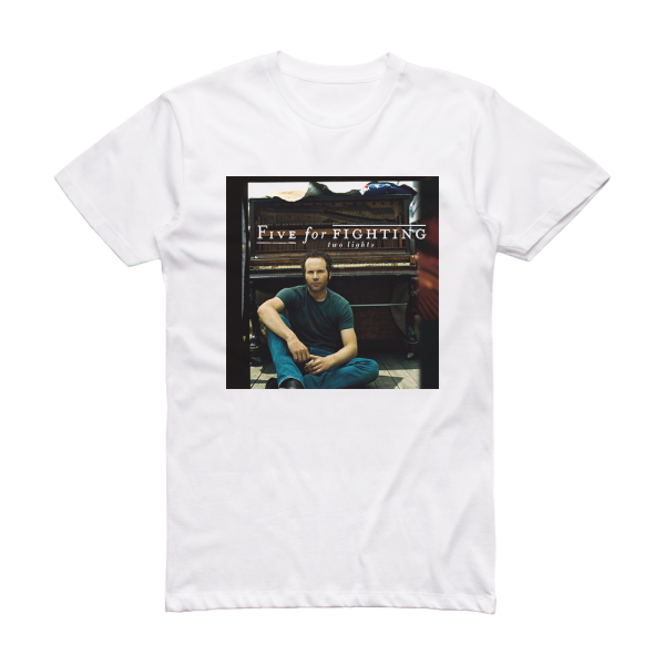 Five for Fighting Two Lights Album Cover T-Shirt White