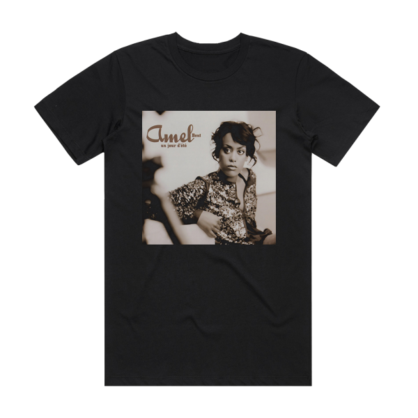 Amel Bent Un Jour Dt Album Cover T-Shirt Black