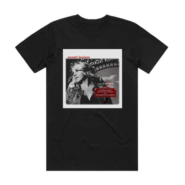 Annett Louisan Unausgesprochen 2 Album Cover T-Shirt Black