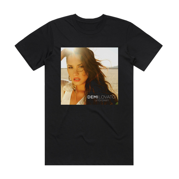 Demi Lovato Unbroken Album Cover T-Shirt Black