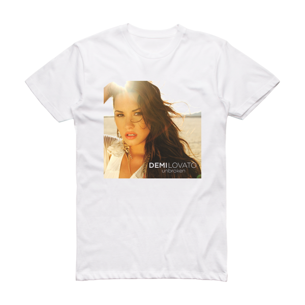 Demi Lovato Unbroken Album Cover T-Shirt White