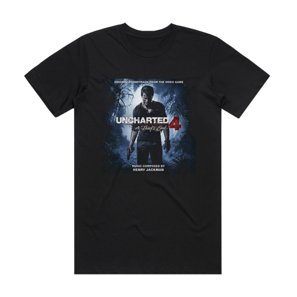 Henry Jackman Uncharted 4 A Thiefs End Album Cover T-Shirt Black