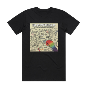 Blockhead Uncle Tonys Coloring Book Album Cover T-Shirt Black