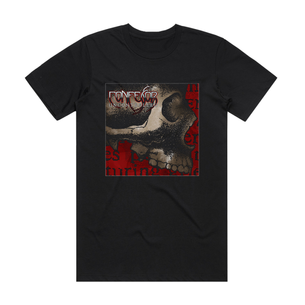 Confessor Uncontrolled Album Cover T-Shirt Black