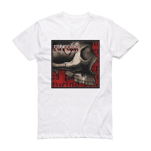 Confessor Uncontrolled Album Cover T-Shirt White