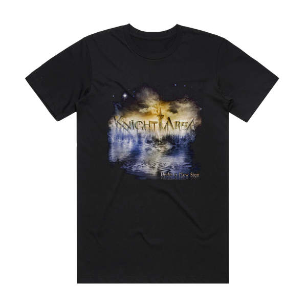 Knight Area Under A New Sign Album Cover T-Shirt Black