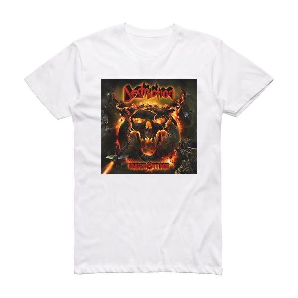 Destruction Under Attack Album Cover T-Shirt White