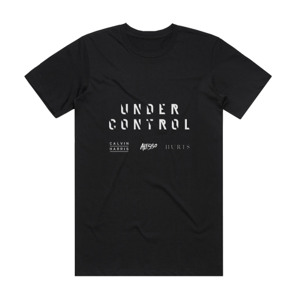 Calvin Harris Under Control Album Cover T-Shirt Black