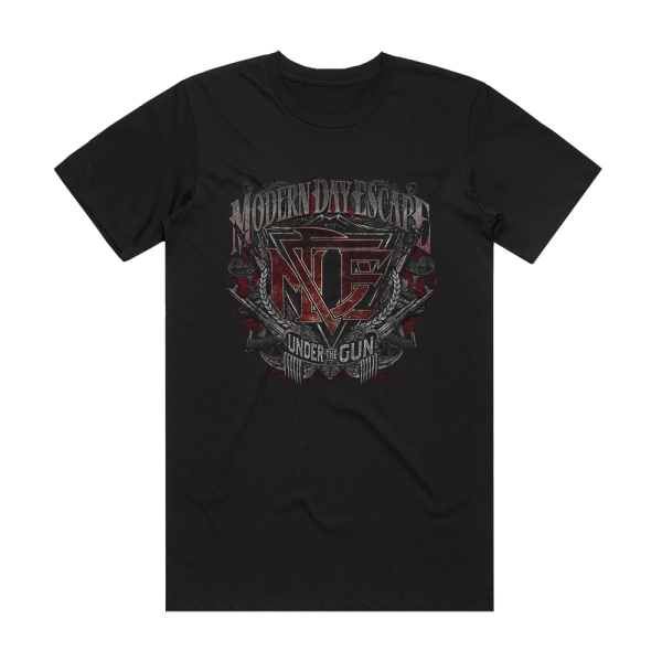 Modern Day Escape Under The Gun Album Cover T-Shirt Black