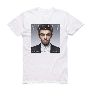 Nathan Sykes Unfinished Business Album Cover T-Shirt White