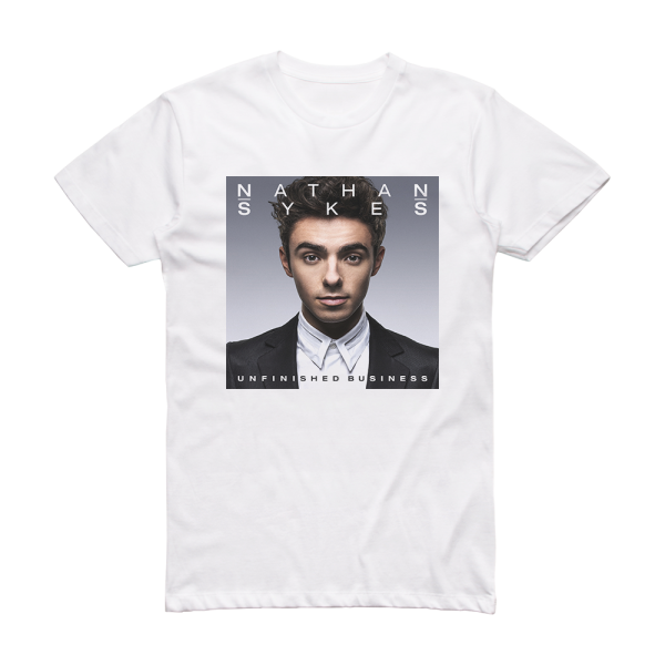Nathan Sykes Unfinished Business Album Cover T-Shirt White